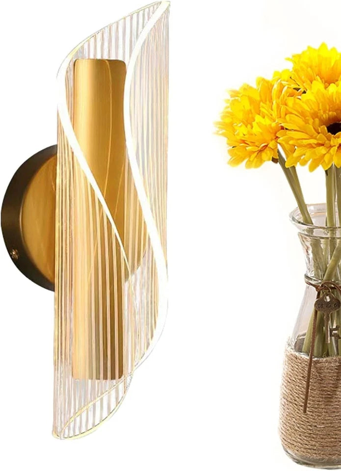 LED Wall Light 3000/4500/6500K Wall Sconce Lamp Living Room Hallway Bedroom Gold